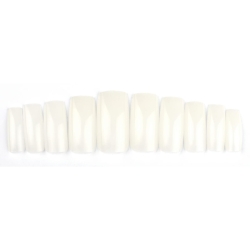 Tipsy naturalne mleczne Design Nail 100szt