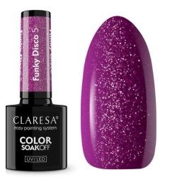 Claresa lakier hybrydowy Funky Disco 5 Violet Vinyl 5g