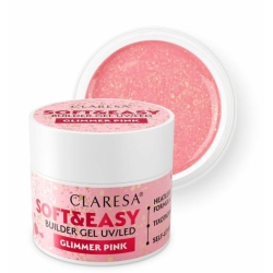 Claresa Żel Budujący Soft&Easy Builder Gel Glimmer Pink 90g