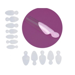 Nails Company - Formy Silikonowe Do Dual Form - Short Oval 12szt