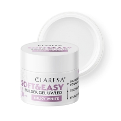 Claresa Żel Budujący Soft&Easy Builder Gel  Milky White 90g